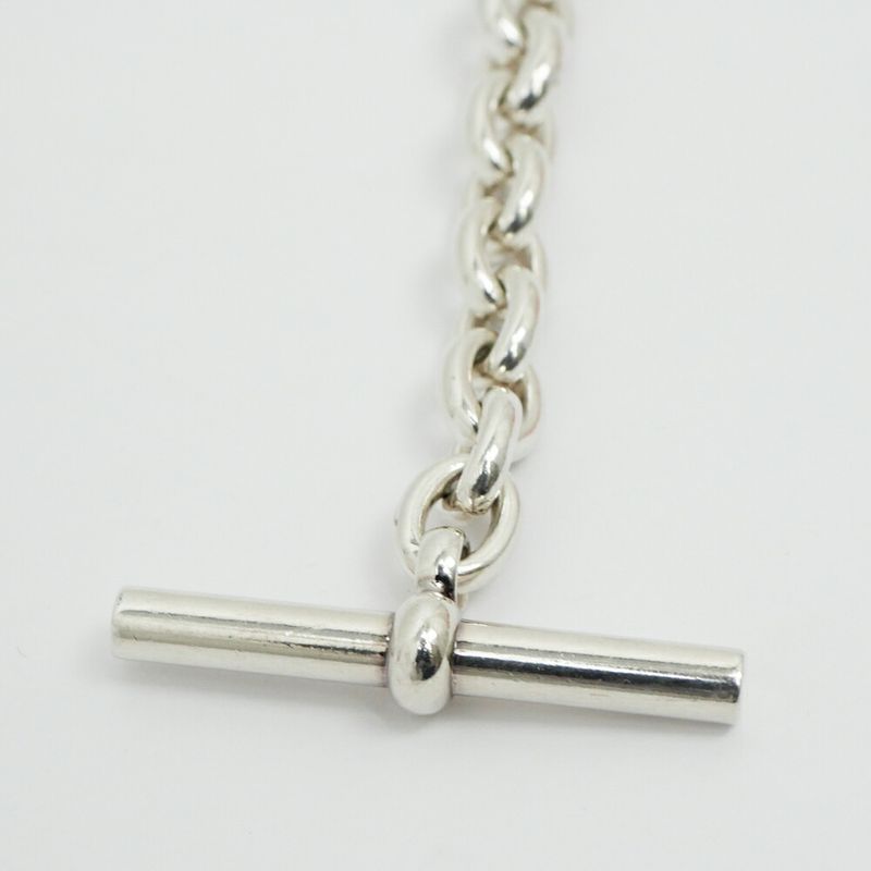 Hermes Cles Bracelet 925 Sterling Silver Chain
