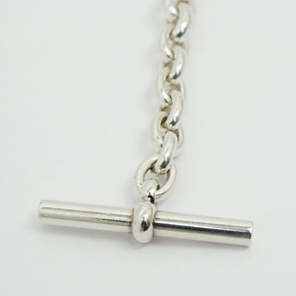 Hermes Cles Bracelet 925 Sterling Silver Chain