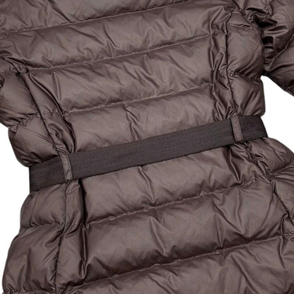 Moncler Mont Cles Down Jacket Coat Nantesfur 1 Nylon Brown
