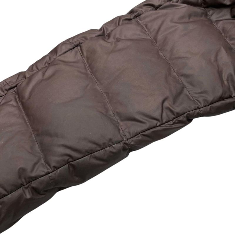 Moncler Mont Cles Down Jacket Coat Nantesfur 1 Nylon Brown