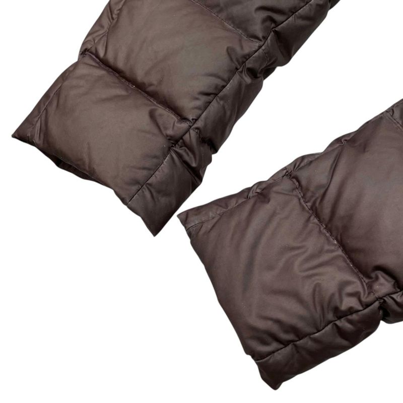 Moncler Mont Cles Down Jacket Coat Nantesfur 1 Nylon Brown
