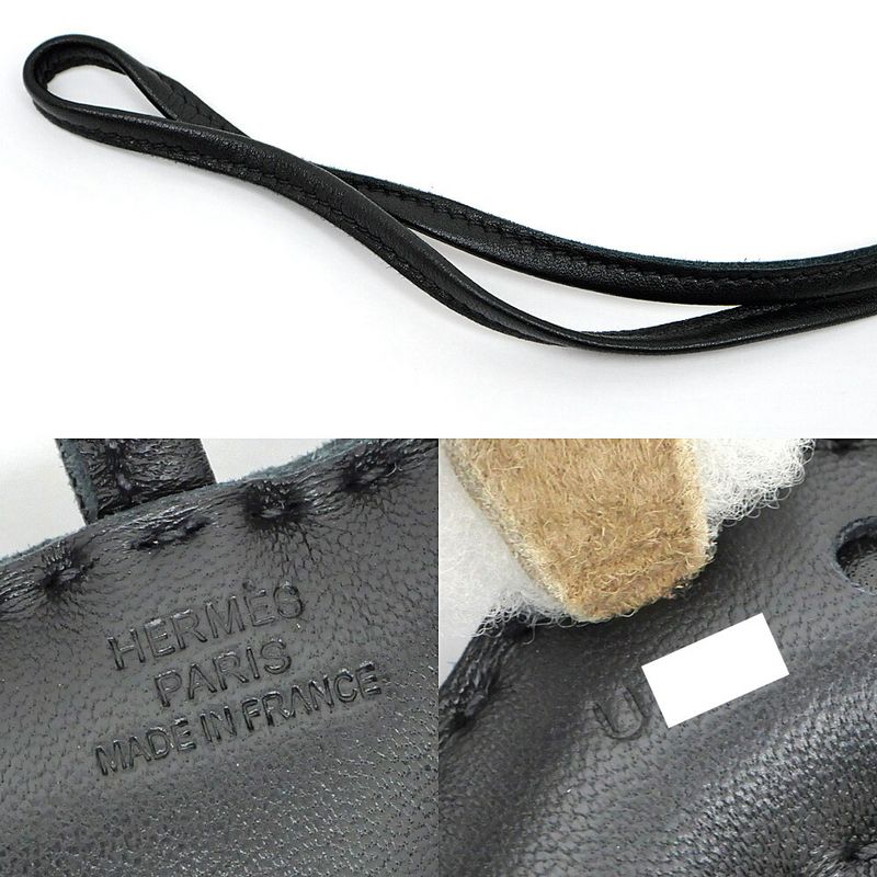 Hermes Buddy Charm BK Black WH White Mouton Agno Milo Bag Dog