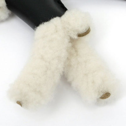 Hermes Buddy Charm BK Black WH White Mouton Agno Milo Bag Dog
