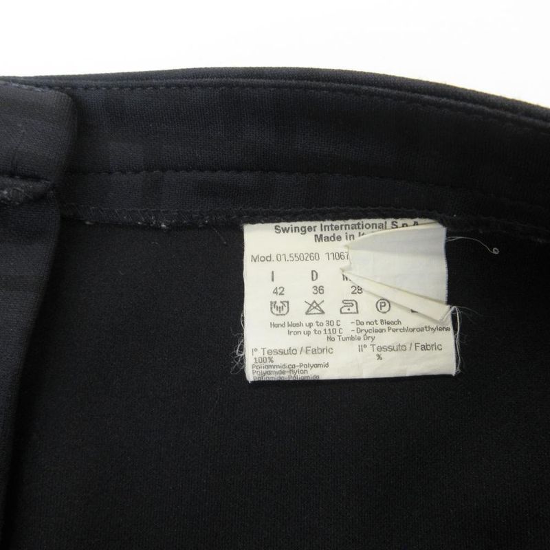 Fendi Jeans Zucca Pattern Stretch Pants Jersey Logo Straight High Waist 42 M