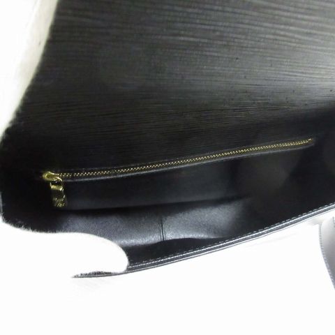 Louis Vuitton Epi Saint Cloud Shoulder Bag Noir Black Crossbody Leather Flap