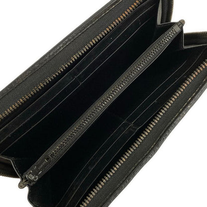 Loewe Wallet Black Zip Around Leather
