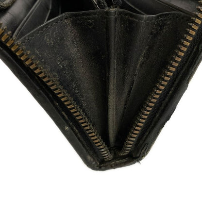 Loewe Wallet Black Zip Around Leather