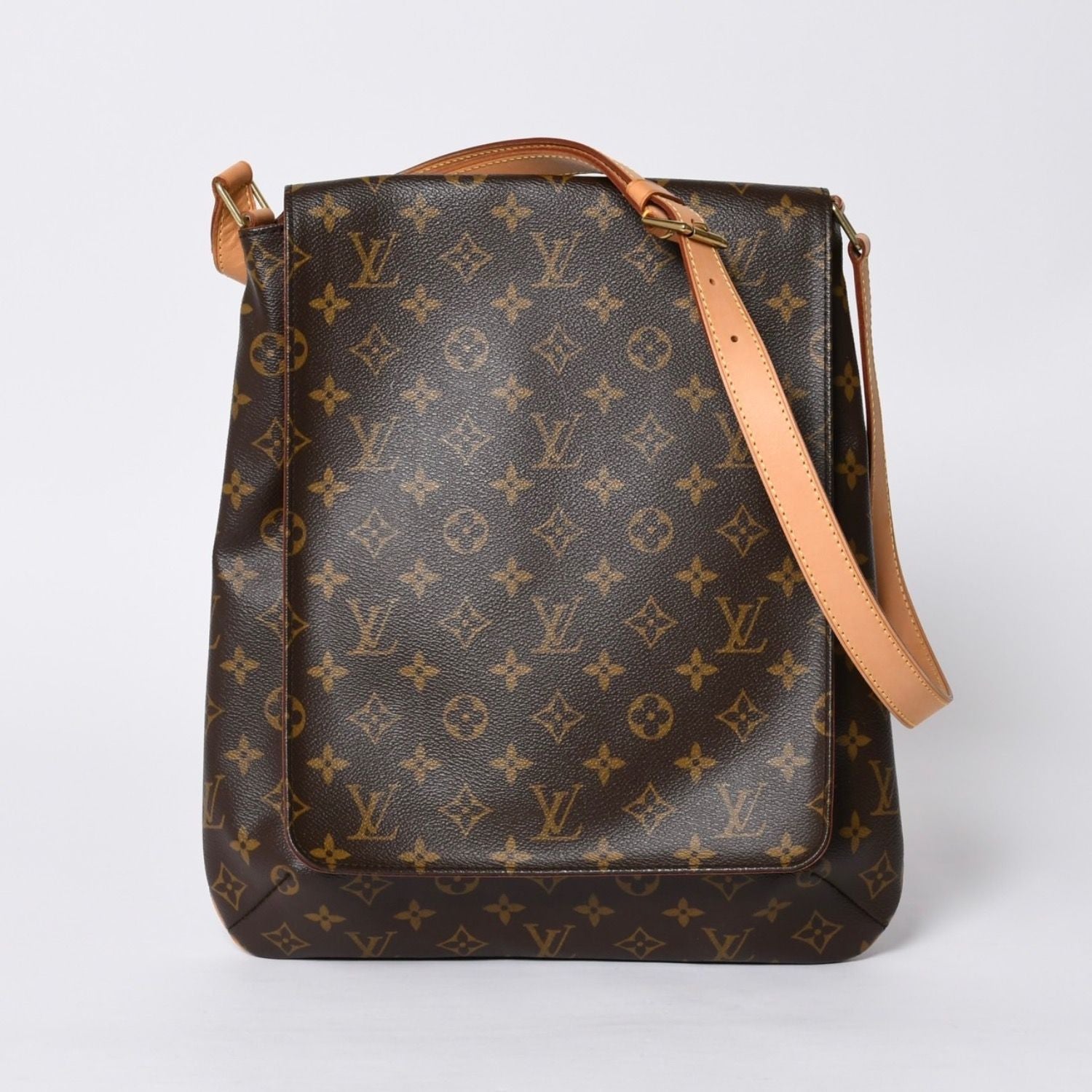 Louis Vuitton Monogram Musette Salsa Shoulder Bag Brown Vachetta Leather