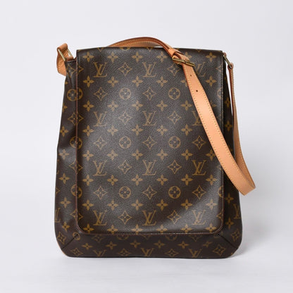 Louis Vuitton Monogram Musette Salsa Shoulder Bag Brown Vachetta Leather