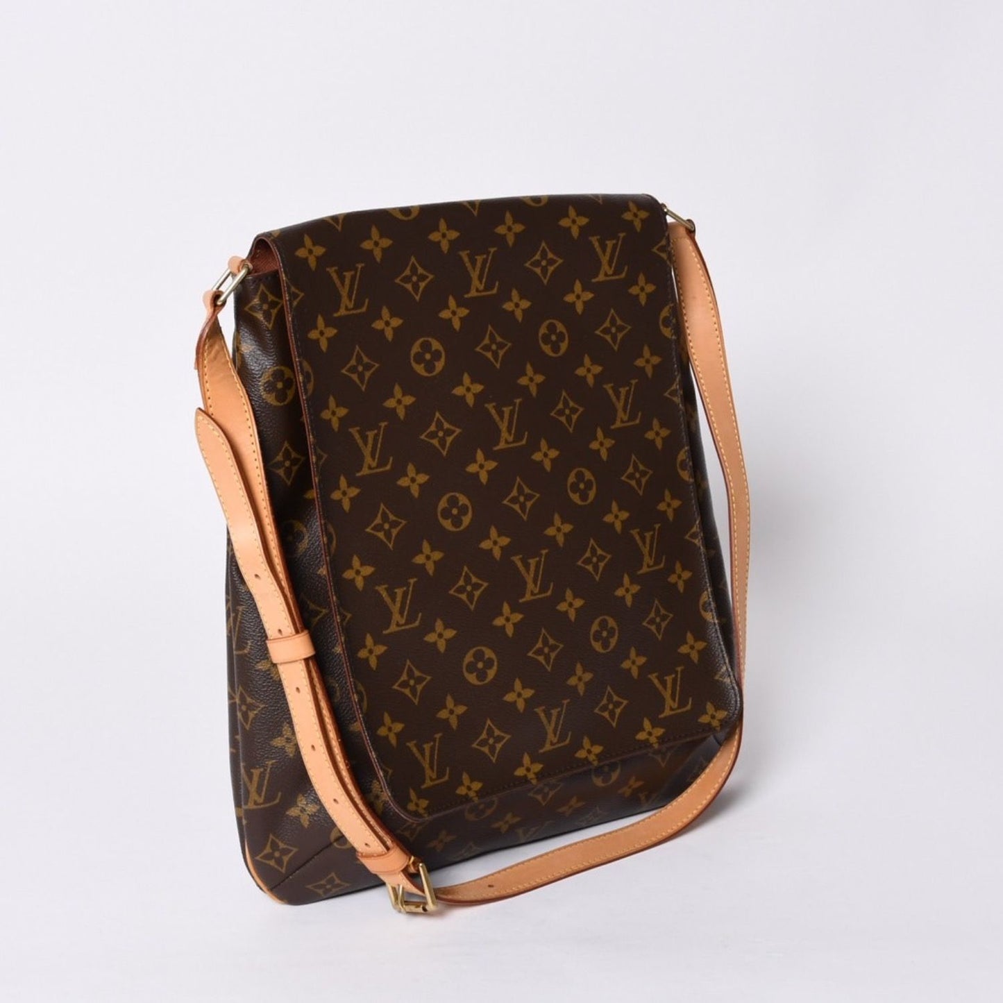 Louis Vuitton Monogram Musette Salsa Shoulder Bag Brown Vachetta Leather — view 3