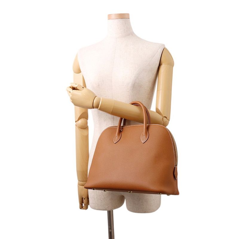 Hermes Handbag Bolide 30 Gold Epsom 2-Way