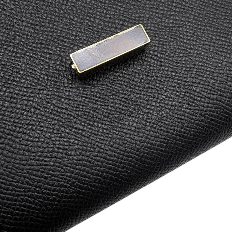 Hermes Wallet Chaine D'ancre to Go Black Gold Epsom