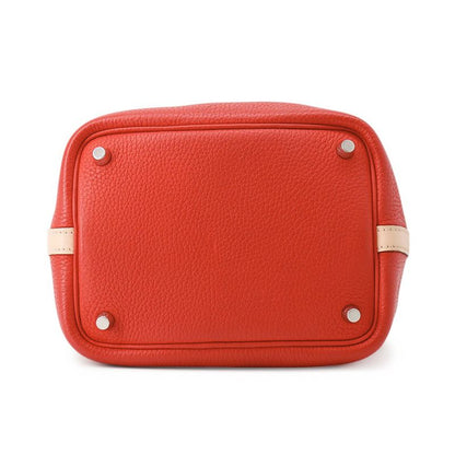 Hermes Picotin Lock PM Touch Rouge Tomato Rose Eglantine Silver Taurillon