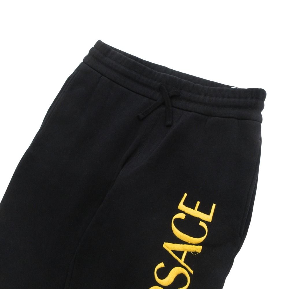 Versace Logo Sweatshirt Pants E-j-Jogger Embroidery Fleece Lining S Black