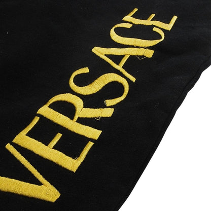 Versace Logo Sweatshirt Pants E-j-Jogger Embroidery Fleece Lining S Black