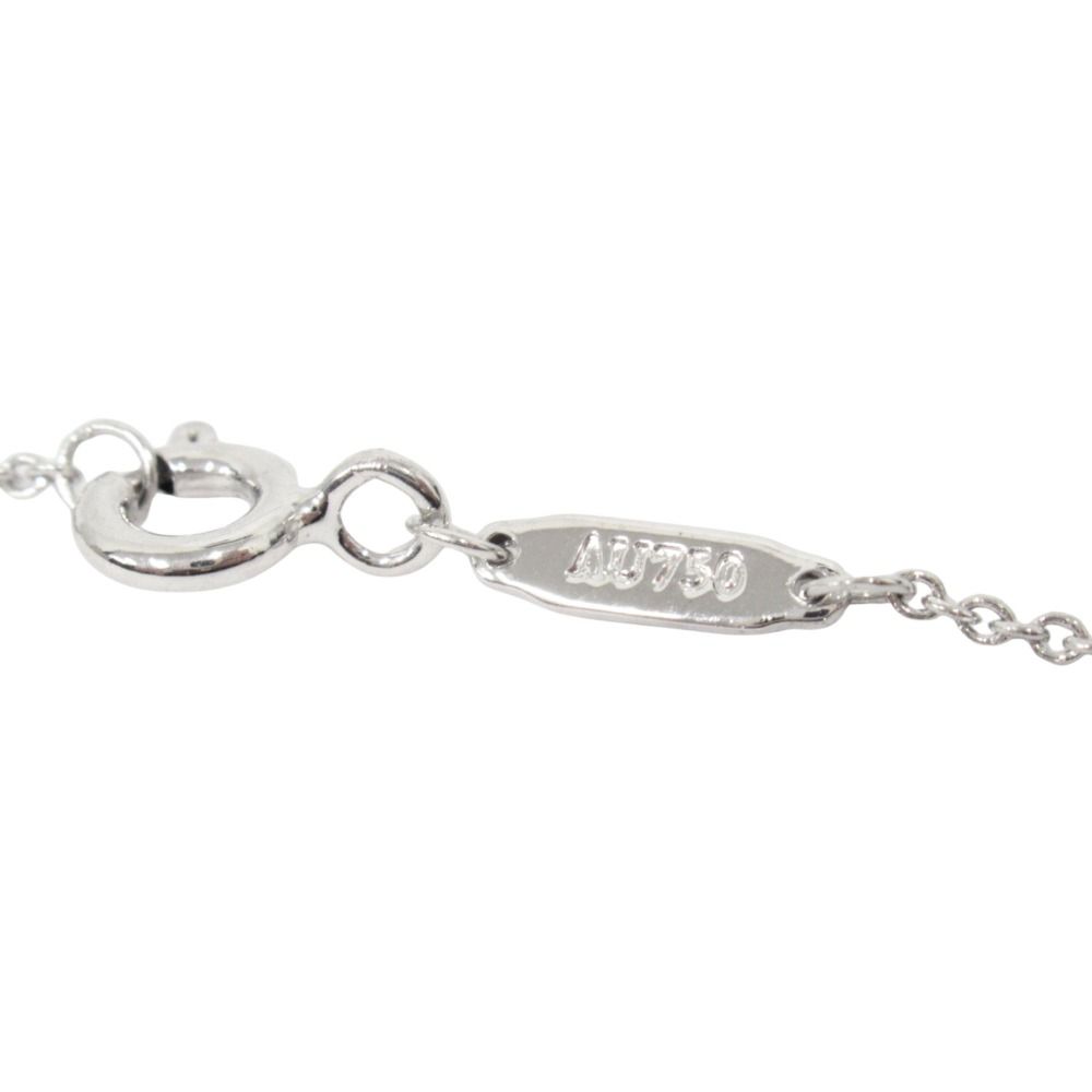 Tiffany & Co Polished 18k White Gold Diamond by the Yard Necklace