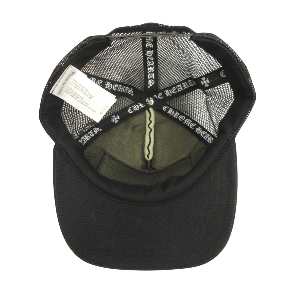 Chrome Hearts Chlogo Trucker Cap Hat CH Plus Cross Mesh Patch Black