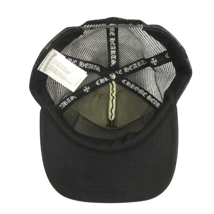 Chrome Hearts Chlogo Trucker Cap Hat CH Plus Cross Mesh Patch Black