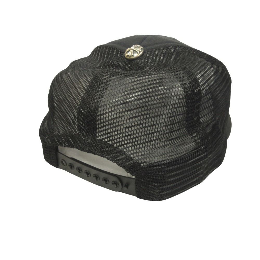 Chrome Hearts Chlogo Trucker Cap Hat CH Plus Cross Mesh Patch Black