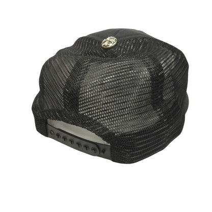 Chrome Hearts Chlogo Trucker Cap Hat CH Plus Cross Mesh Patch Black