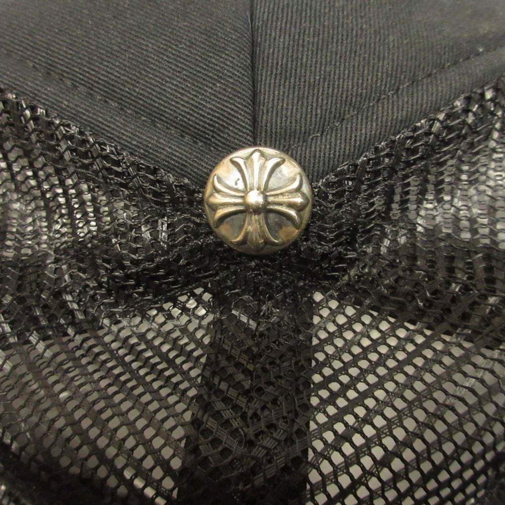 Chrome Hearts Chlogo Trucker Cap Hat CH Plus Cross Mesh Patch Black