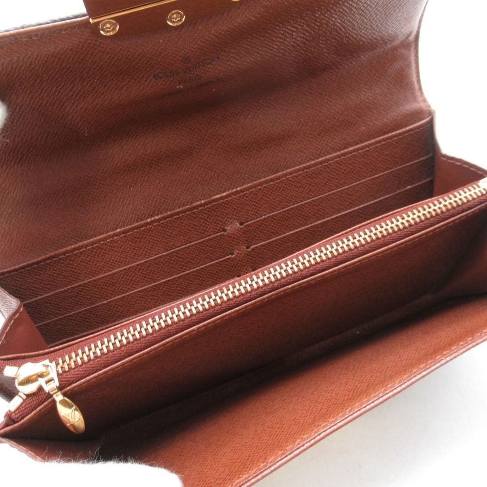 Louis Vuitton Monogram Etoile Portefeuille Sarah Wallet Quilted Brown