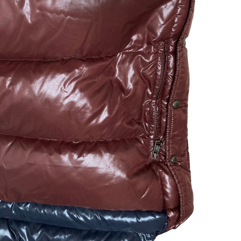 Moncler Balmat Hooded Down Vest Gilet 1 Navy Red Hoodie
