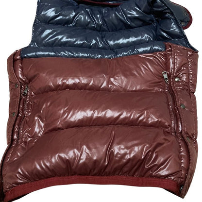 Moncler Balmat Hooded Down Vest Gilet 1 Navy Red Hoodie