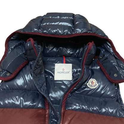Moncler Balmat Hooded Down Vest Gilet 1 Navy Red Hoodie