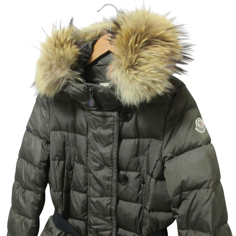 Moncler Genevrier Rakuenfa Hooded Down Coat 1 Khaki