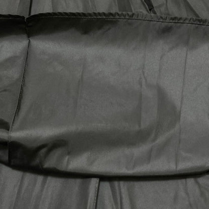 Moncler Gonna Nylon Pleated Long Skirt 38 Black
