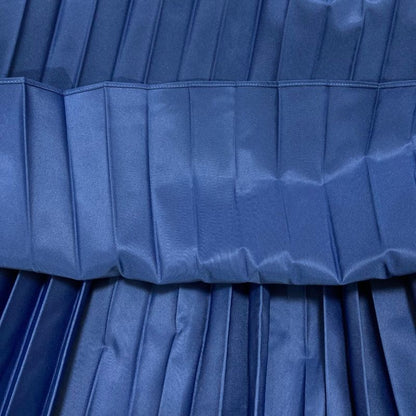 Max Mara Maxmara Long Plied Skirt 42 Blue
