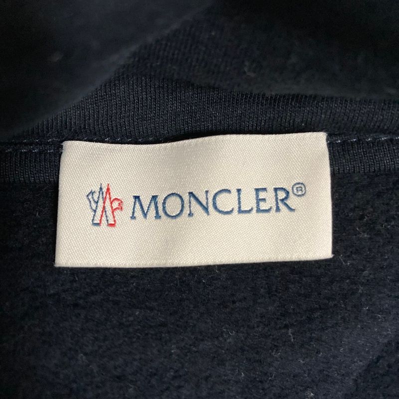 Moncler Felpa Zippata Con Cappuccio Zip Hoodie Navy
