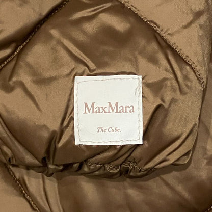 Max Mara the Cube Hooded Down Jacket 36 Brown