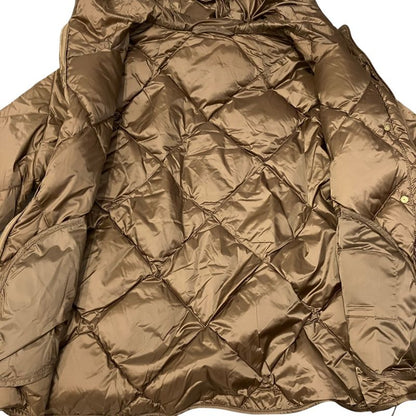 Max Mara the Cube Hooded Down Jacket 36 Brown