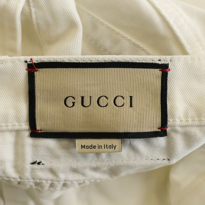 Gucci Semi Fleece Boot Cut Denim Pants Jeans White