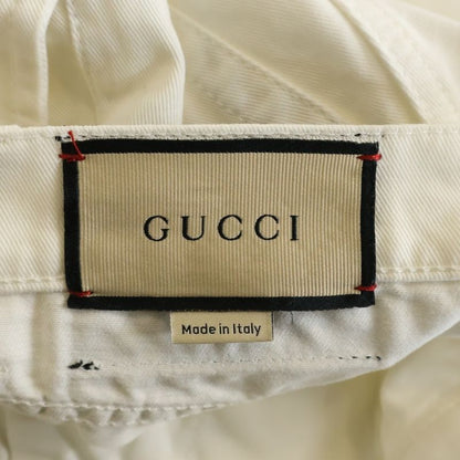 Gucci Semi Fleece Boot Cut Denim Pants Jeans White