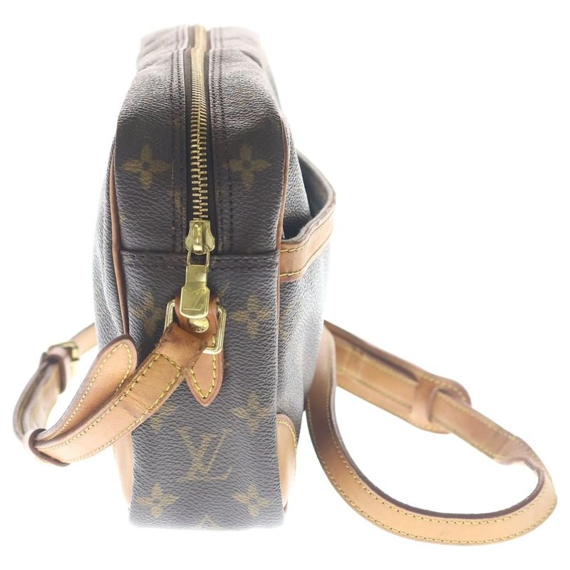 Louis Vuitton Monogram Trocadero Shoulder Bag Brown Leather Gold