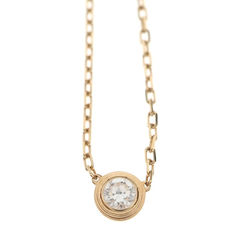 Cartier d'Amour Necklace Large Pendant Chain Pink Gold