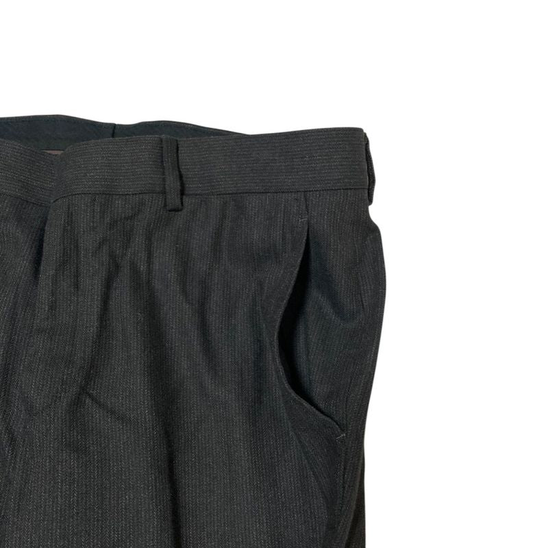 Hermes Herringbone Trousers Pants 42 Black