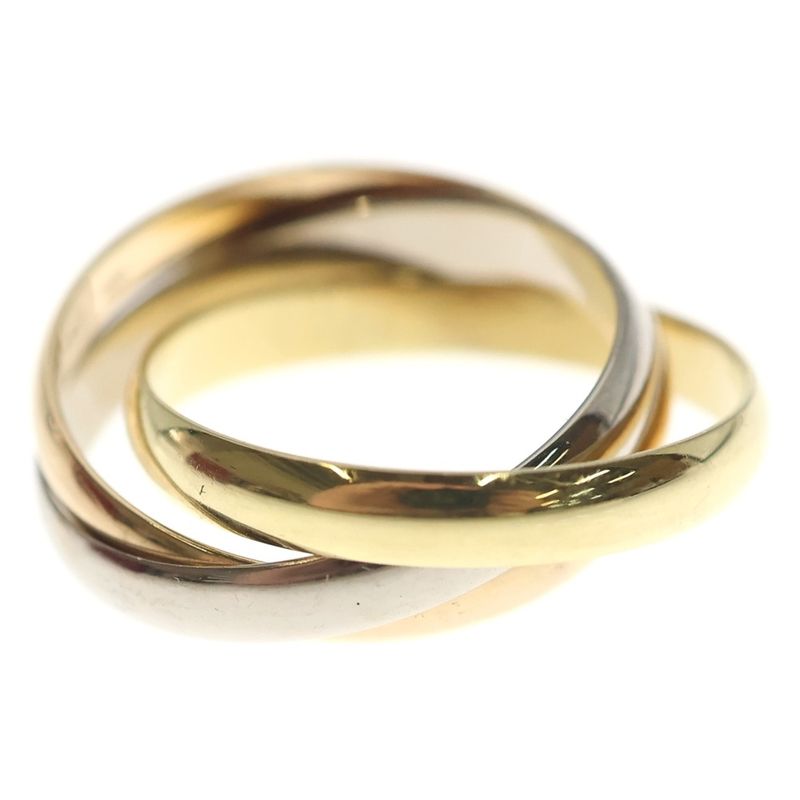 Cartier Trinity Ring 18k YG PG WG Three