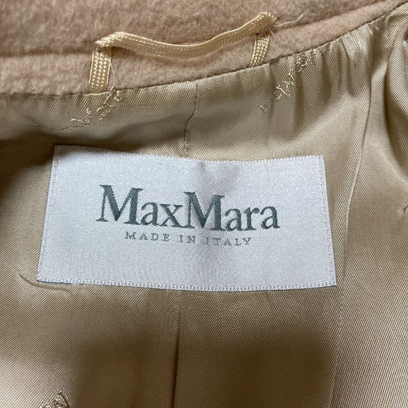Max Mara Cashmere Blend Half Coat Jacket 38 Beige