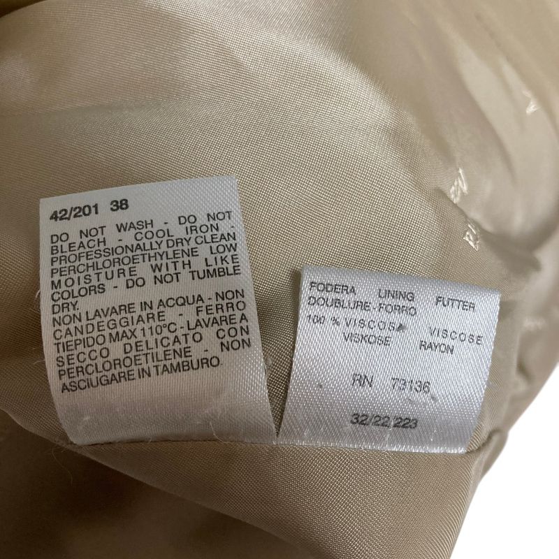 Max Mara Cashmere Blend Half Coat Jacket 38 Beige