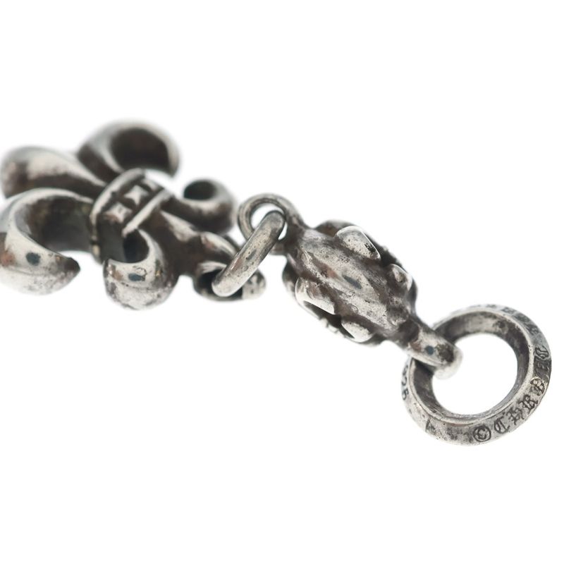 Chrome Hearts BS Fleur 1 Ball BS Charm Pendant Top Silver