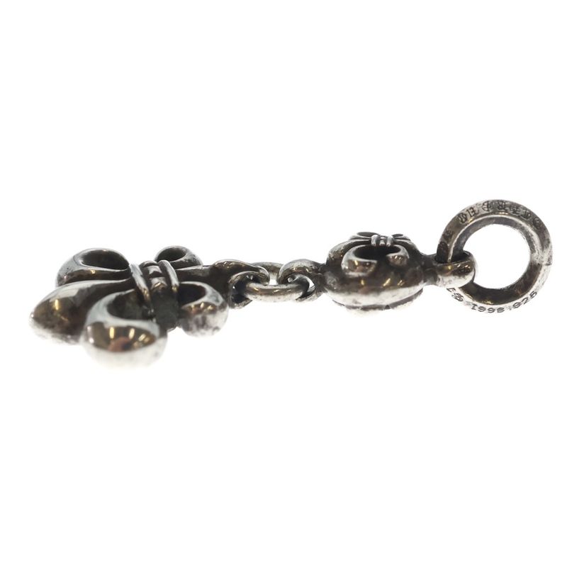 Chrome Hearts BS Fleur 1 Ball BS Charm Pendant Top Silver