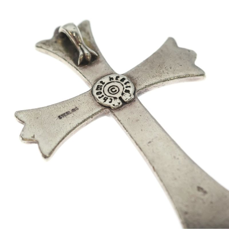 Chrome Hearts CH Crs LG Large CH Cross Pendant Top Silver