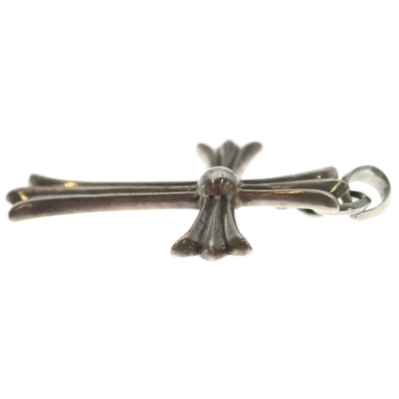 Chrome Hearts LG Bale Large CH Cross Necklace Top Silver