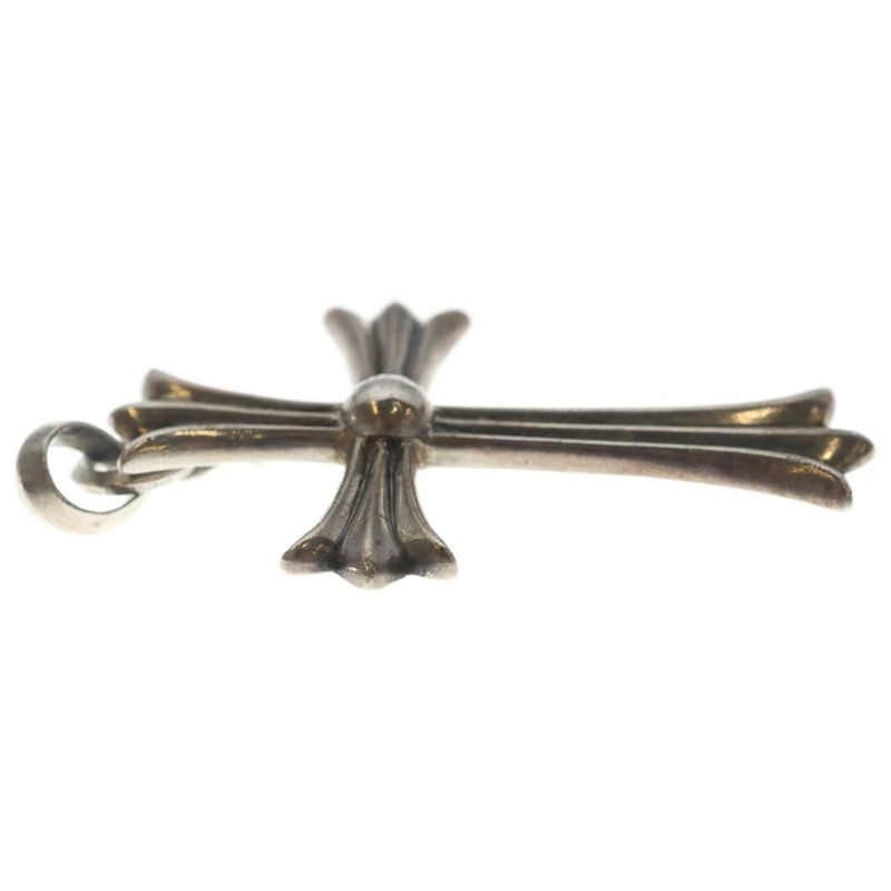 Chrome Hearts LG Bale Large CH Cross Necklace Top Silver