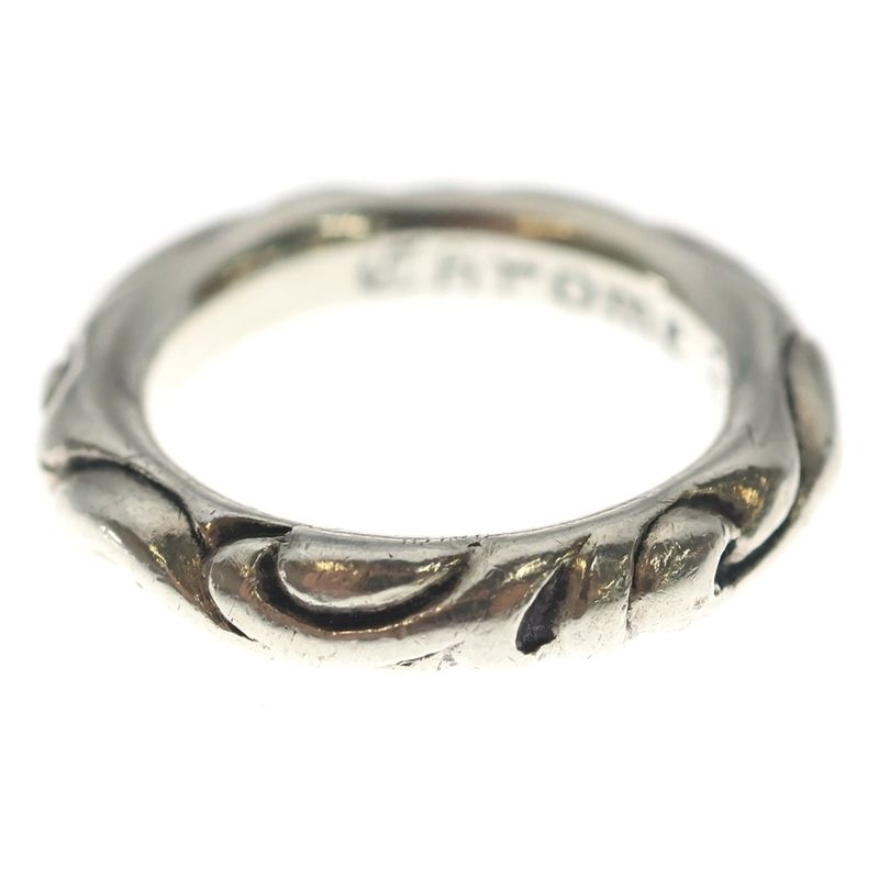 Chrome Hearts Scrl Band Scroll Ring Silver
