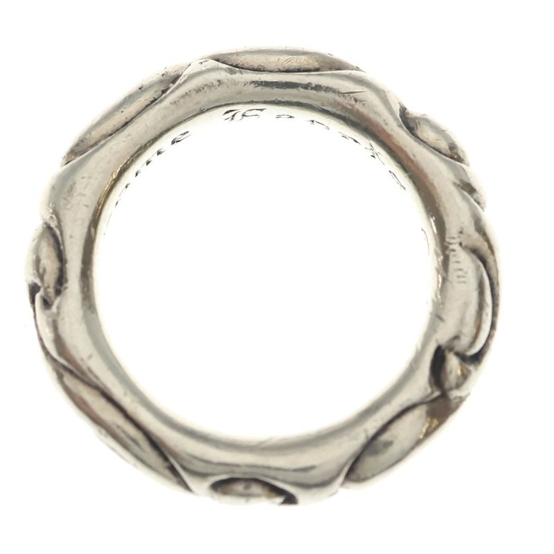 Chrome Hearts Scrl Band Scroll Ring Silver